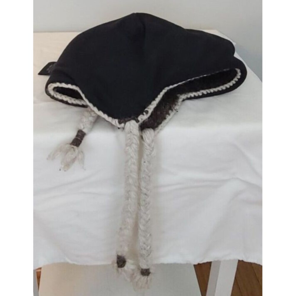 Everest Designs Nepal Ear Flap Hat Wool Beanie Cap Winter Fleece Lined Tassel - Picture 9 of 10